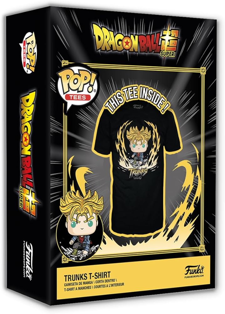 Amazon.com: Funko Pop! Boxed Tee: Dragon Ball Super - Trunks - S